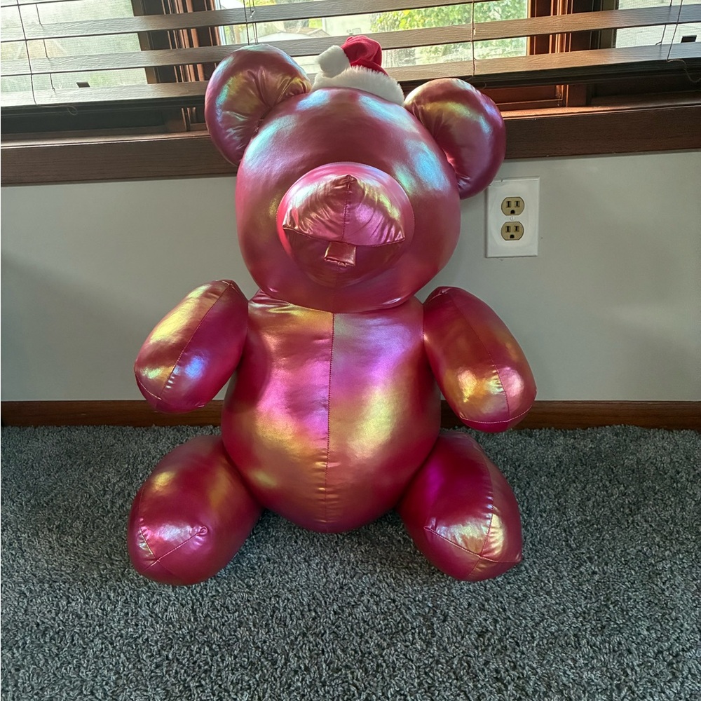 Shimmering Pink Stuffed Bear